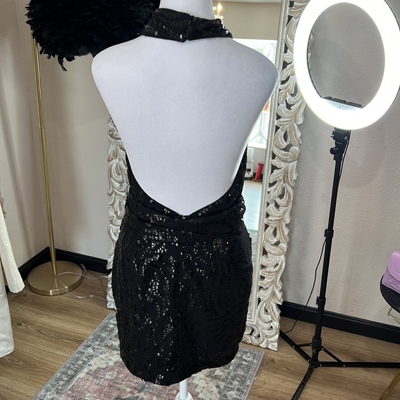 DUNDAS x REVOLVE Jean Mini Dress in Black - Picture 10 of 10